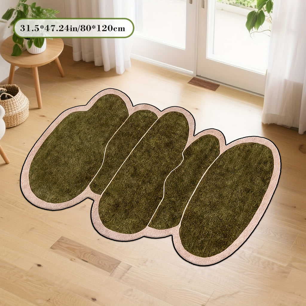 Modern Style with Irregular And Unique Patterns, a Fashionable And Creative Decorative Carpet Featuring Unconventional Shapes. This Carpet Adds a Distinctive Touch to Home Decor, Is Foldable for Easy Storage