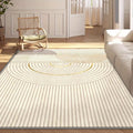 SevenDeerLuuryFloorMatEtraLareNonSlipAreaRu(.SquareMeters&.), HeavyDutysMaeWasableCarpetBeieWiteGreyGoldModernLivRoo, Bedroo, OffieFloorMat, SoftPolyesterFiberNonSlipBaseMat, HoeDeoration, DurableMaterial, CofortableHoe