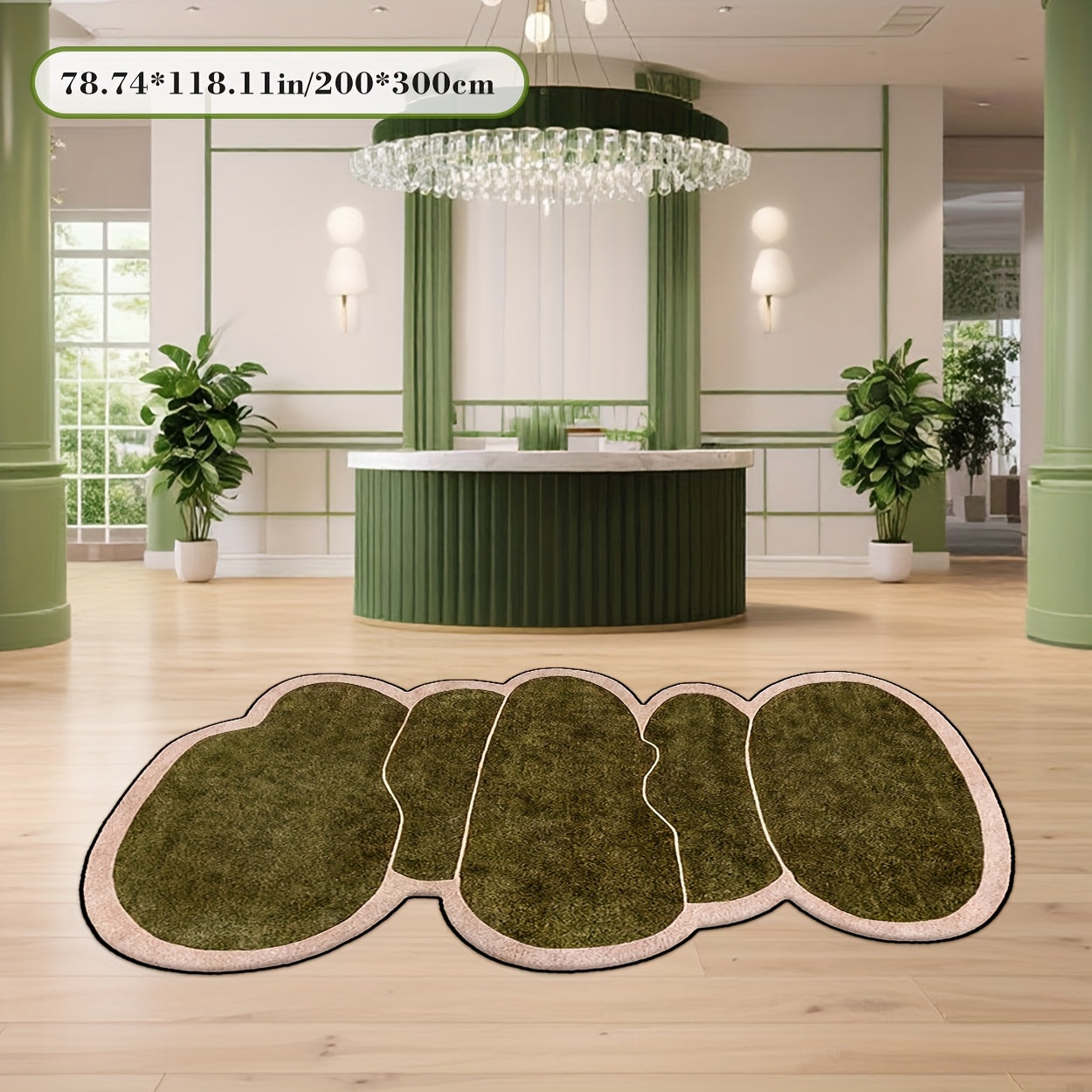 Modern Style with Irregular And Unique Patterns, a Fashionable And Creative Decorative Carpet Featuring Unconventional Shapes. This Carpet Adds a Distinctive Touch to Home Decor, Is Foldable for Easy Storage